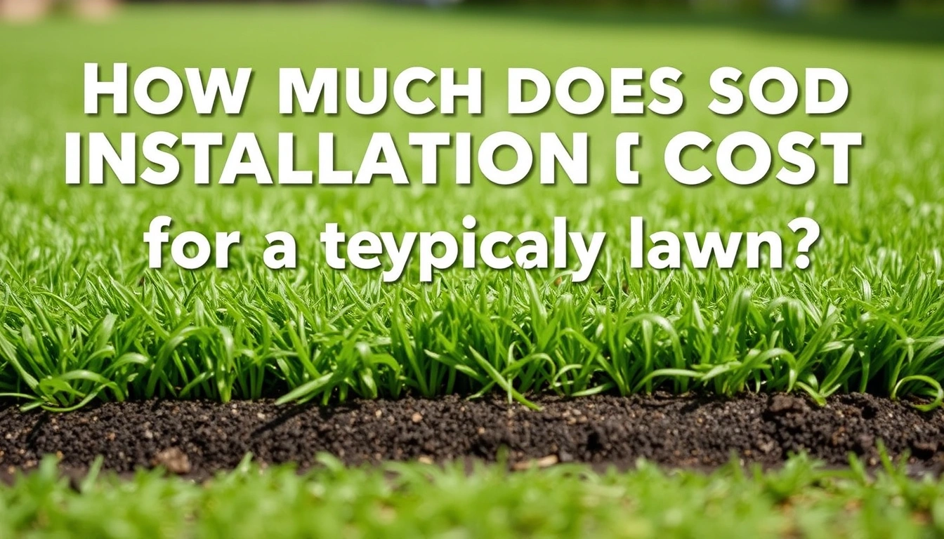 How much does sod installation cost for a typical lawn? How much does sod installation cost for a typical lawn?