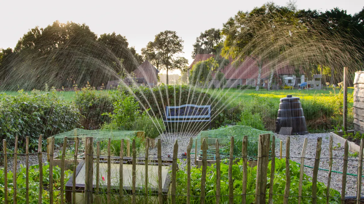 Best sprinkler setup for new sod Multiple sprinklers watering a yard
